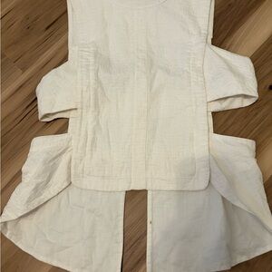 BCBGMaxAzria White Textured Fabric